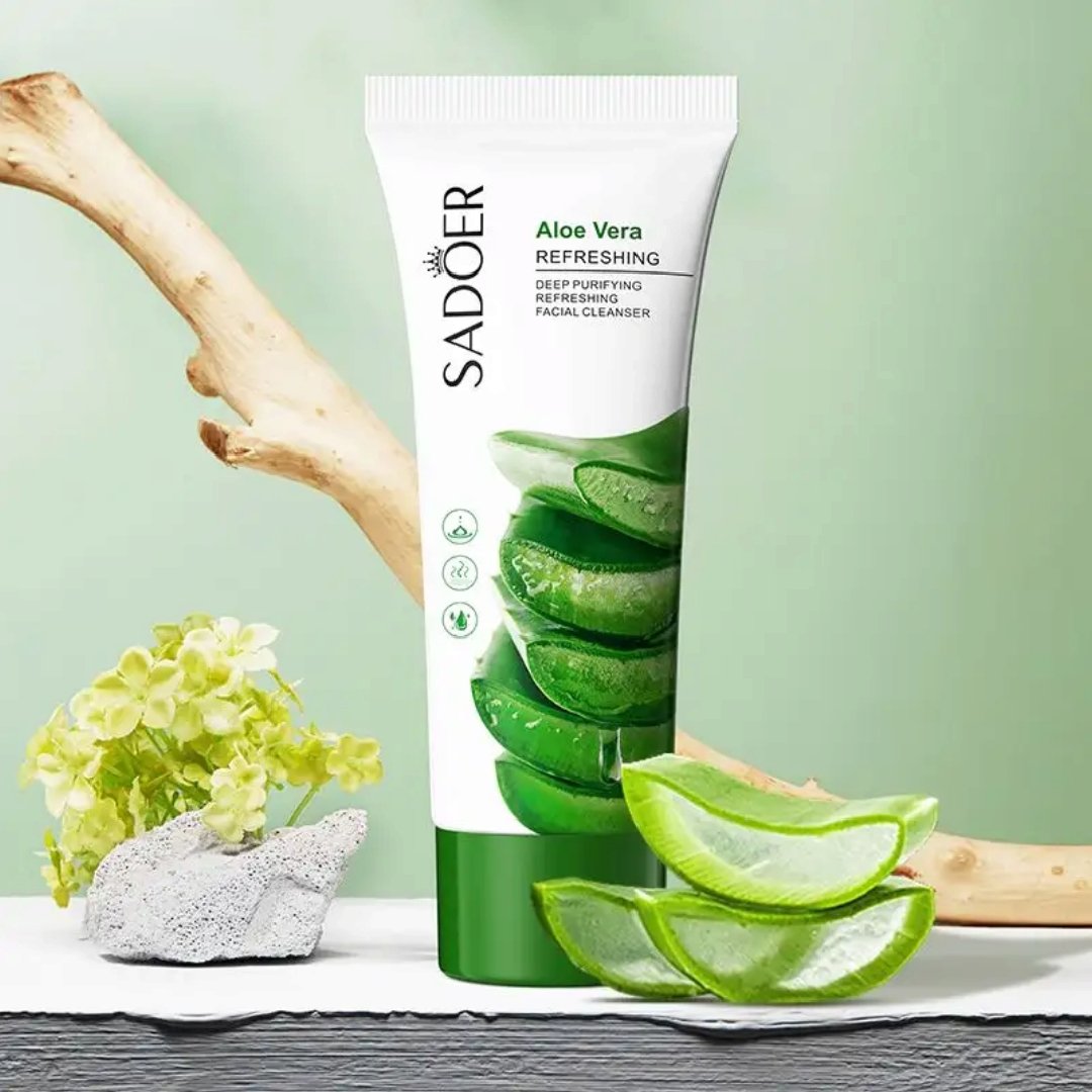 SADOER Deep Purifying Aloe Vera Face wash ( Refreshing Facial Cleanser) 100 gm - Image 4