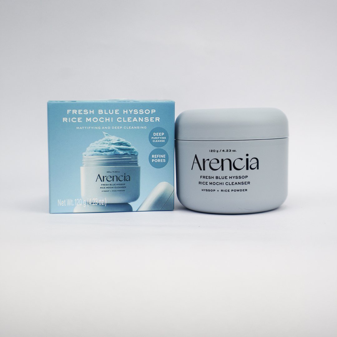 Arencia Fresh Blue Hyssop Rice Mochi Cleanser 120 g